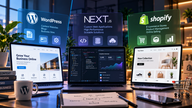 WordPress vs Next.js vs Shopify: Which Platform Is Right for Your Business?